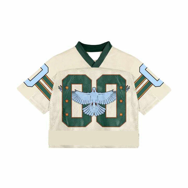 Short Sleeve Mesh Women Football Fan Practice Jersey