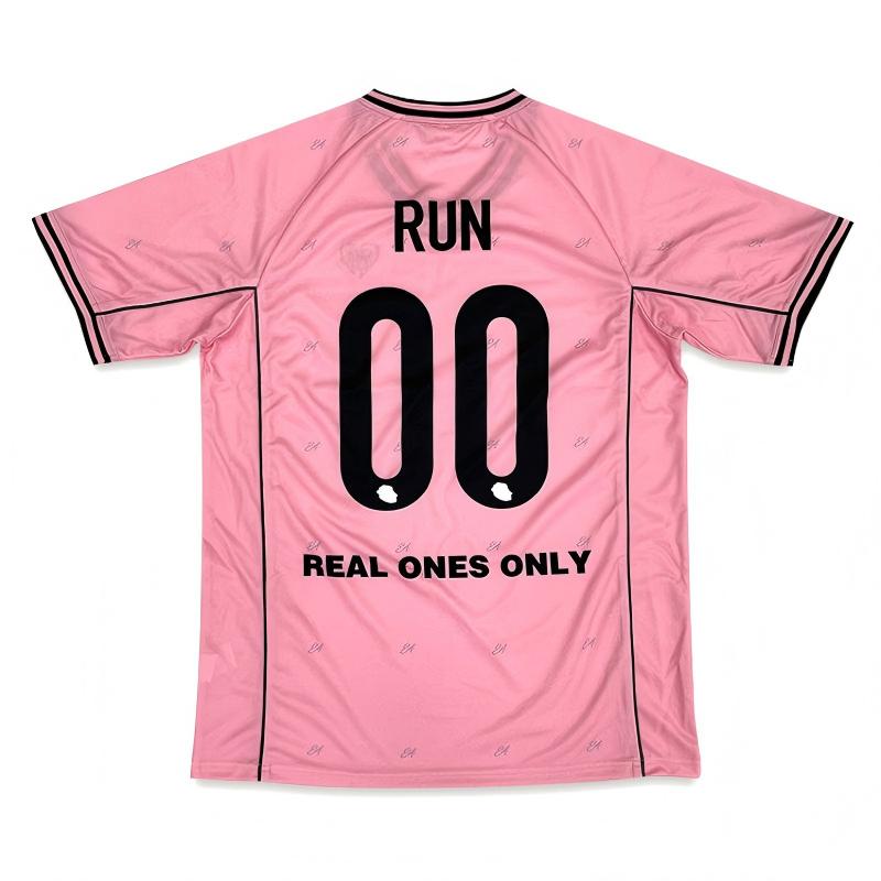 Retro Pink Sublimated Women Soccer Football Shirt