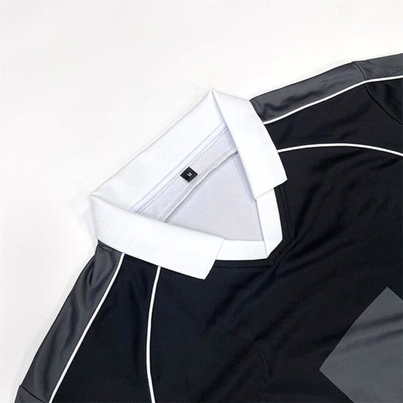 Retro Crop Top Boxy Fit Football Jersey