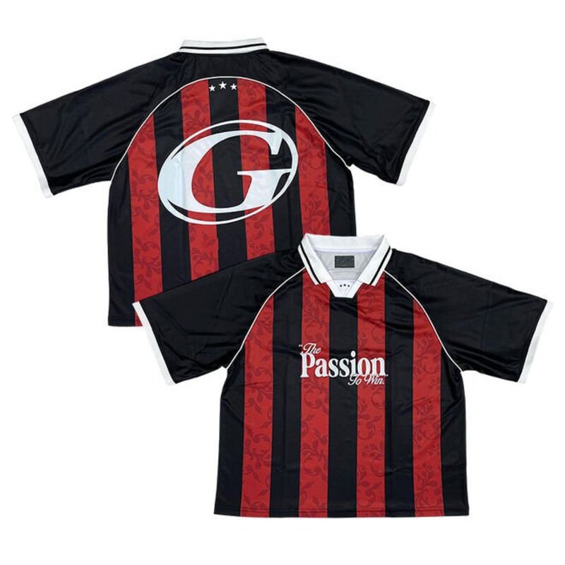 Customized Classic Retro Striped Soccer Jersey