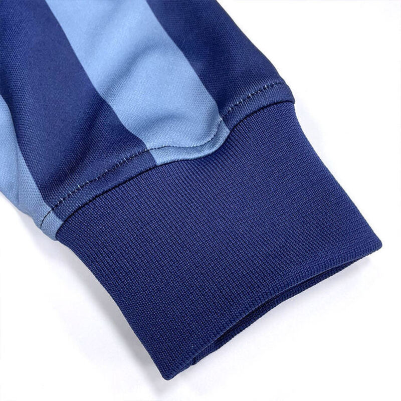 Polo Neck Design Retro Long Sleeve Football Shirts
