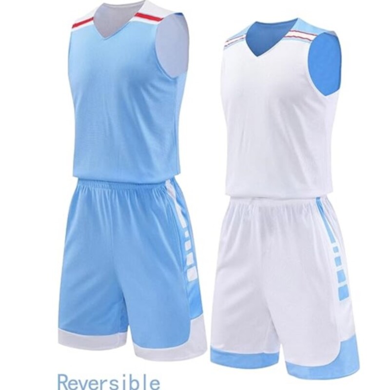 Reversible Basketball Jersey and Shorts Game Day Uniform Set