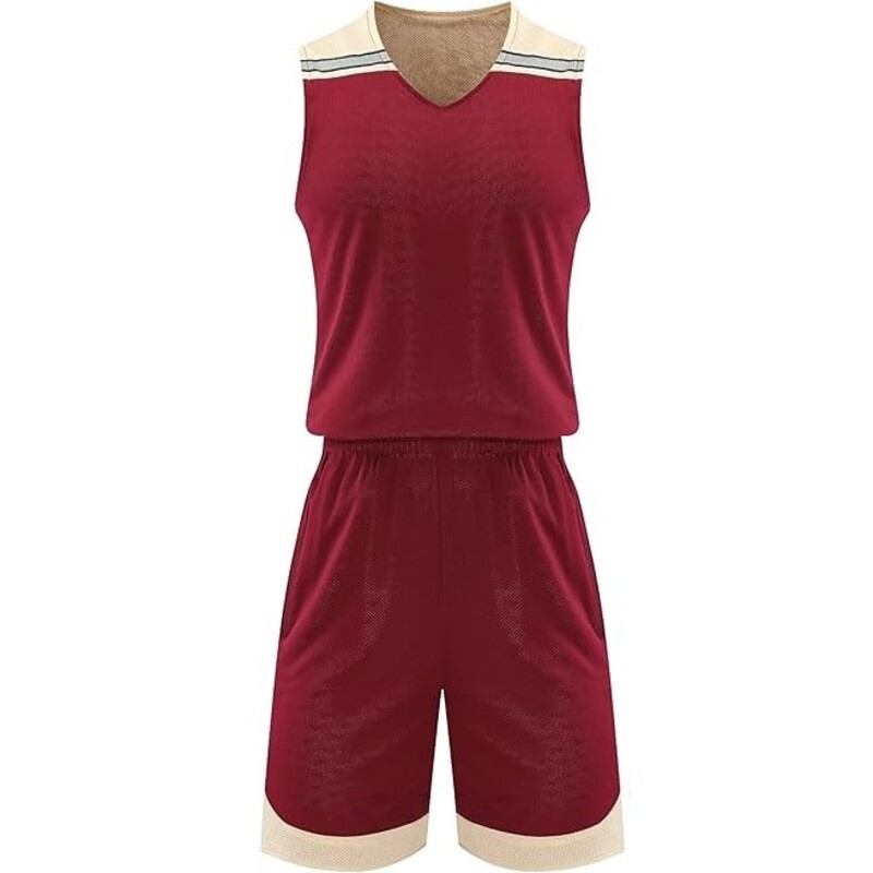 Double Sided Basketball Jersey and Shorts Practice Set