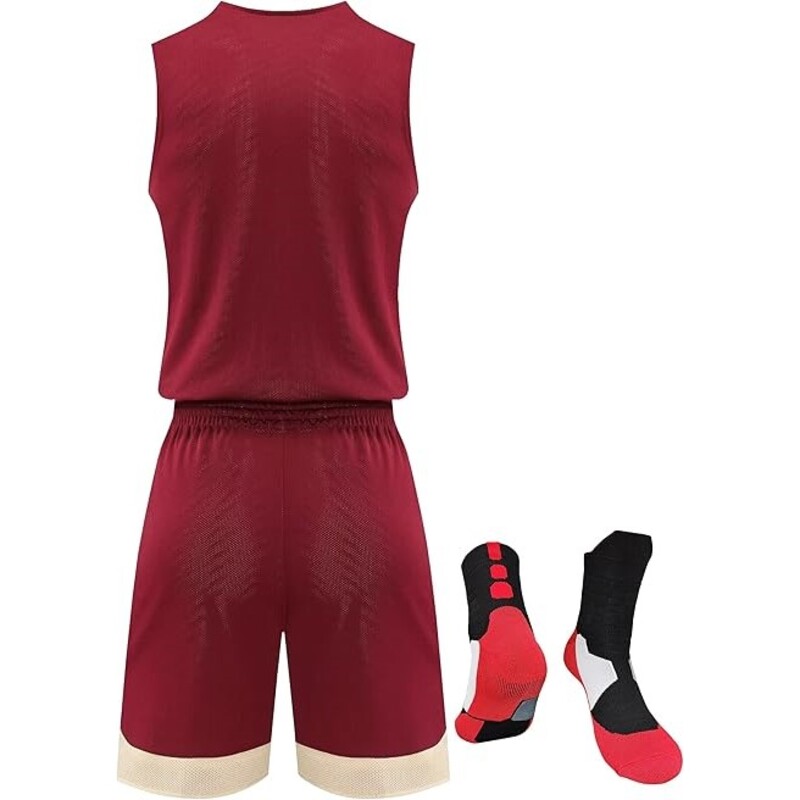 Double Sided Basketball Jersey and Shorts Practice Set