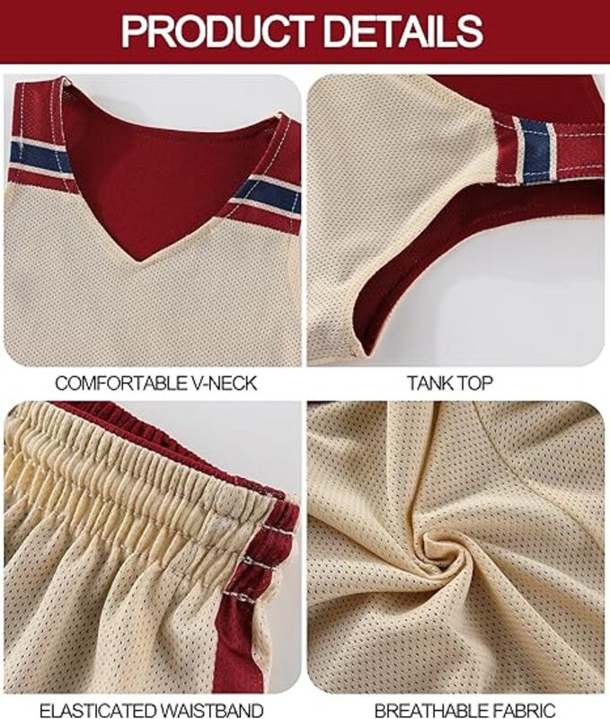 Double Sided Basketball Jersey and Shorts Practice Set
