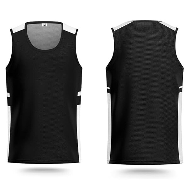 4 Packs Breathable Mesh Reversible Basketball Practice Jersey for Team Scrimmage