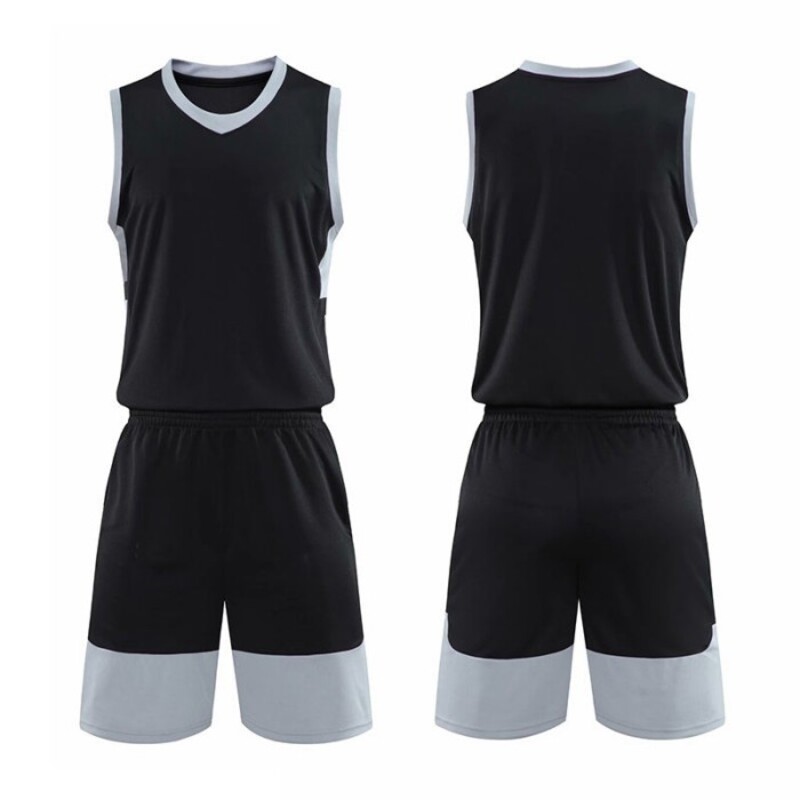 2 Kits Basketball Team Uniform Set with Matching Jersey and Shorts