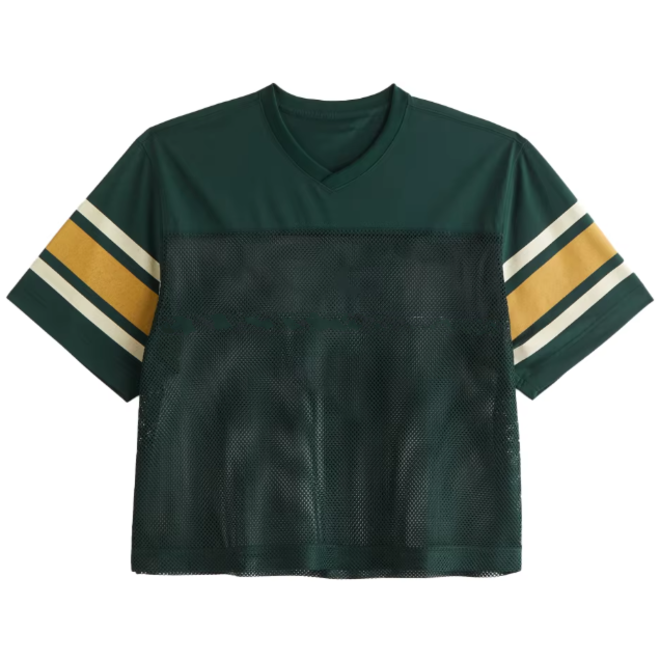 Stylish Short Sleeve Breathable UV Protection Mesh Rugby Fan Jersey