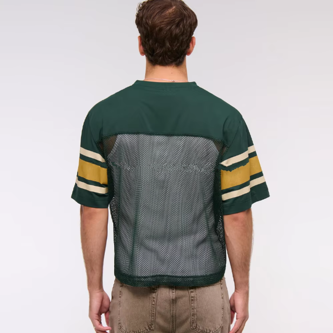 Stylish Short Sleeve Breathable UV Protection Mesh Rugby Fan Jersey