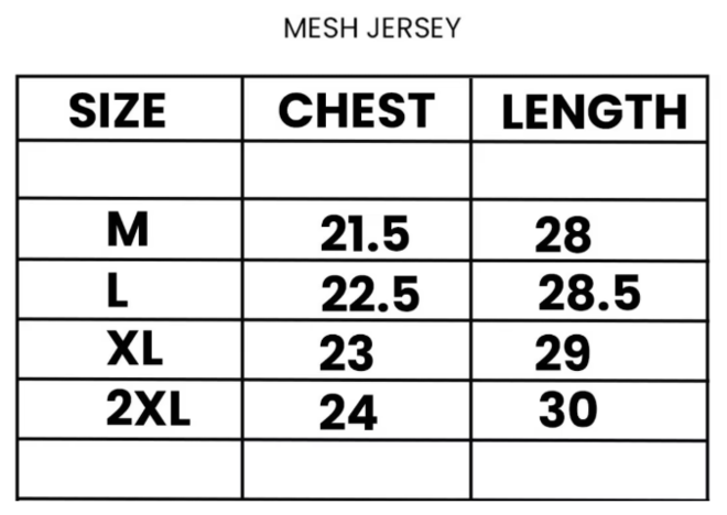 Wicks Moisture Mesh Jersey
