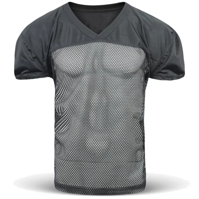 Polyester Mesh Short Sleeve Soccer Jersey