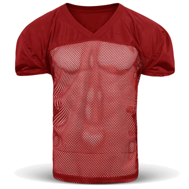 Polyester Mesh Short Sleeve Soccer Jersey