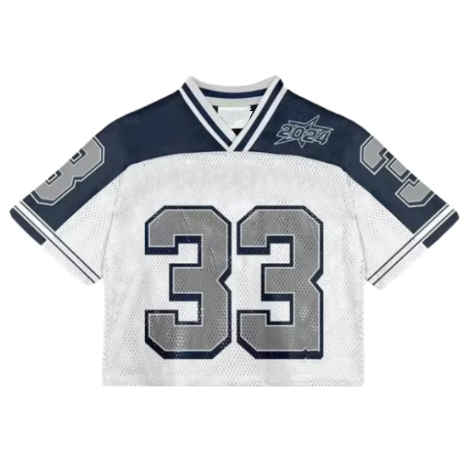 Short Sleeve Rugby Throw Back Jersey